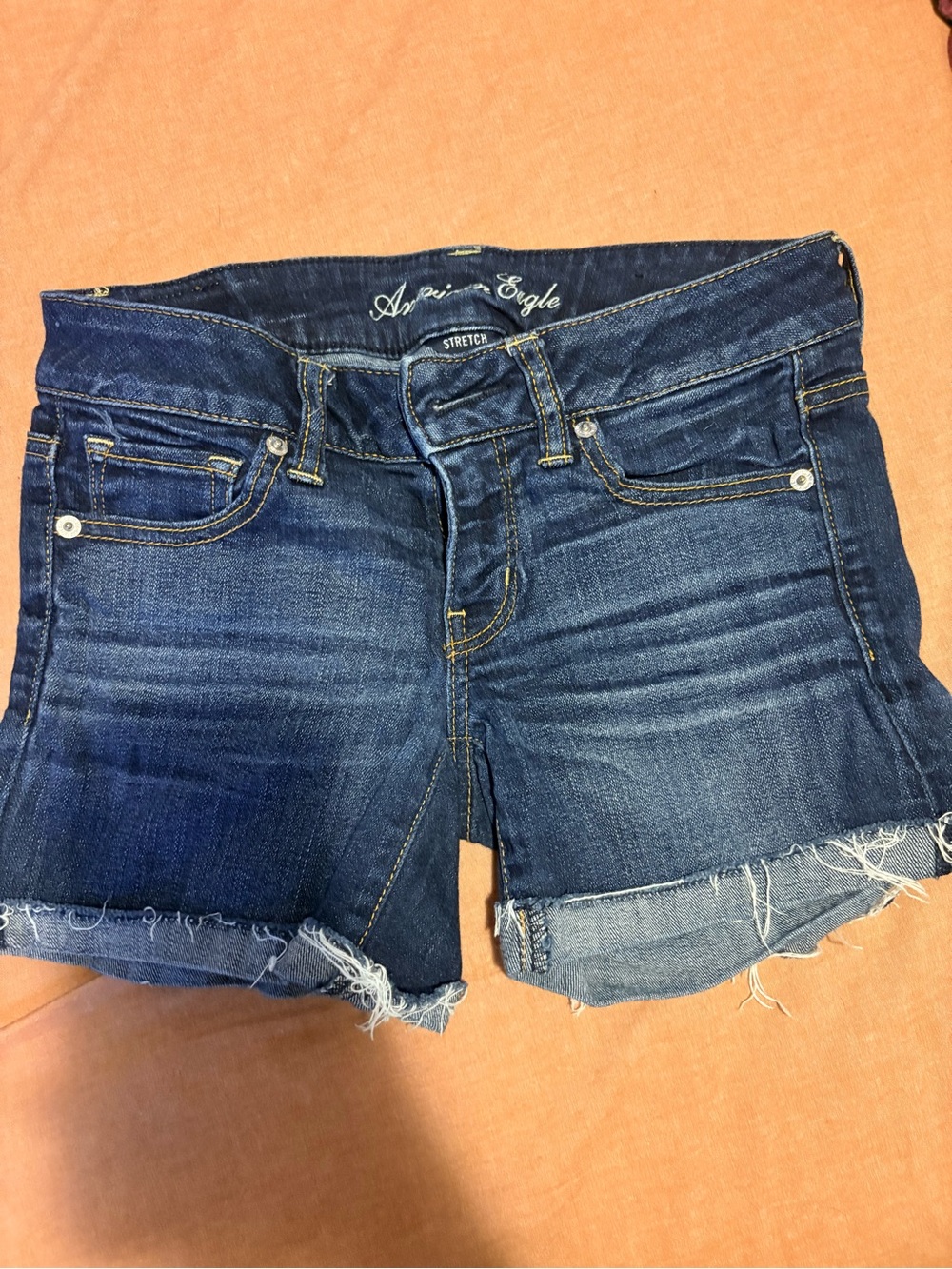 American Eagle Outfitters Indigo Blue Denim Cutoff Shorts